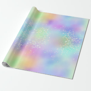 Regenbogen-Irideszent-Folie und holografischer Gli Geschenkpapier