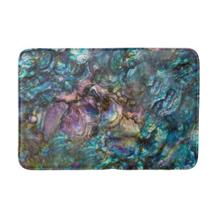 Regenbogen-Irideszenz-Abalone-Meeresmuschel Badematte