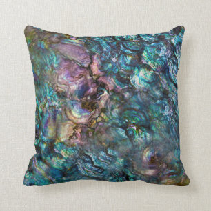 Regenbogen-Irideszenz-Abalone-Meeresmuschel Kissen