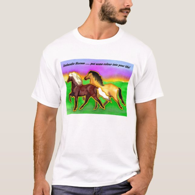 Regenbogen-Isländer T-Shirt (Vorderseite)