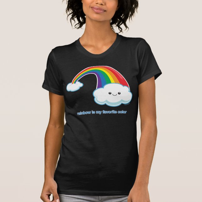 Regenbogen ist meine Lieblingsfarbe T-Shirt (Vorderseite)