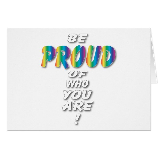 Regenbogen ist stolz (die Blicke am besten auf (Vorderseite (Horizontal))