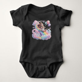 Regenbogen jagen baby strampler