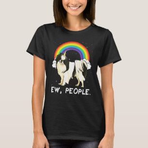 Regenbogen-Japan-Chin-Ew-Menschen-Einhorn-Hund T-Shirt