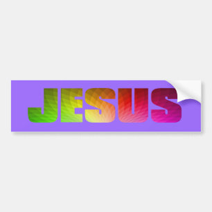 Regenbogen-Jesus-Autoaufkleber Autoaufkleber