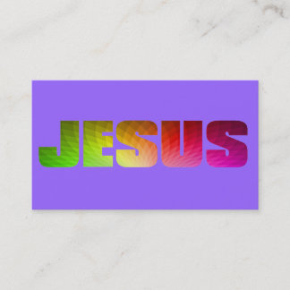 Regenbogen-Jesus-Visitenkarte Visitenkarte