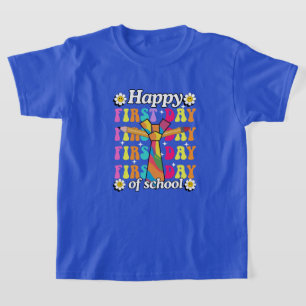 Regenbogen Jubel zum ersten Schultag! T-Shirt