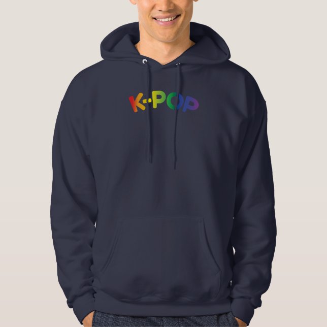 Regenbogen K-Pop Ver 1 Herren Hoodie (Vorderseite)