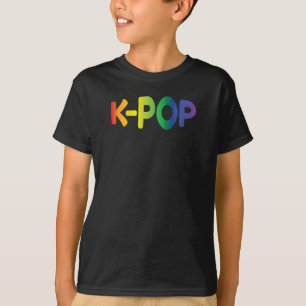 Regenbogen K-Pop Ver 2 Kinder-Shirt T-Shirt