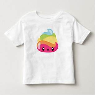 Regenbogen kacken Emoji Kleinkind T-shirt