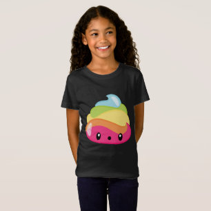 Regenbogen kacken Emoji T-Shirt