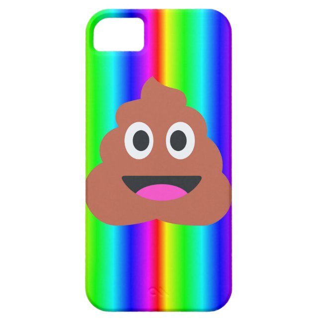 Regenbogen kackte Emoji Case-Mate iPhone Hülle (Rückseite)