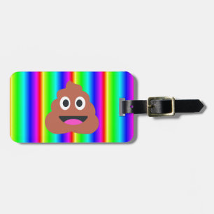 Regenbogen kackte Emoji Gepäckanhänger