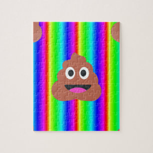Regenbogen kackte Emoji Puzzle