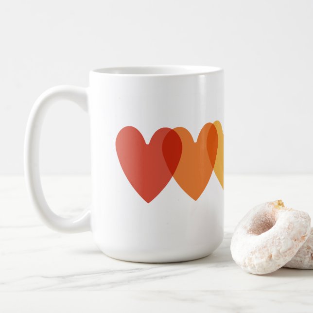 Regenbogen 🌸 Kaffee Tasse 15oz (Mit Donut)