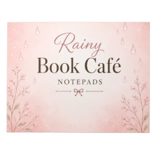 Regenbogen-Kaffee- und Bücher-Notizblock Notizblock