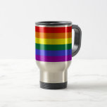 Regenbogen-Kaffeebecher mit der Flagge Reisebecher
