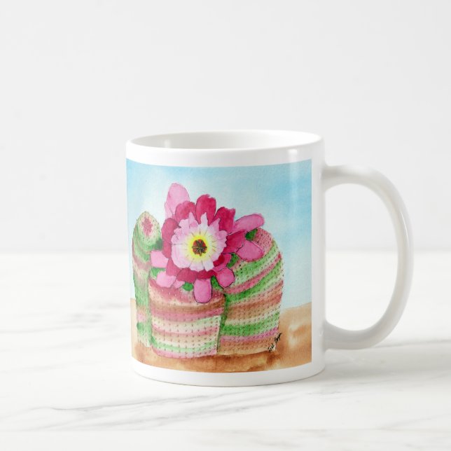 Regenbogen-Kaktus-Schale Kaffeetasse (Rechts)