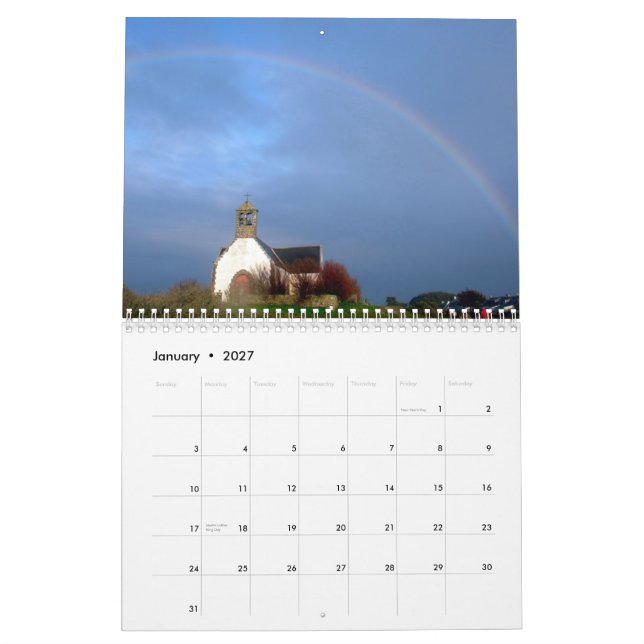 Regenbogen-Kalender Kalender (Jan 2027)