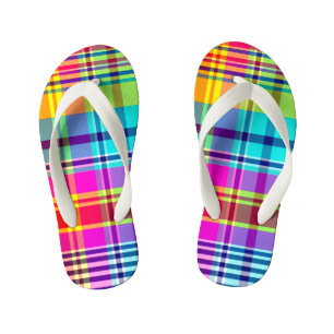 REGENBOGEN-KARO KINDERBADESANDALEN