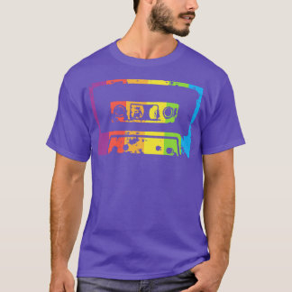 Regenbogen-Kassette T-Shirt