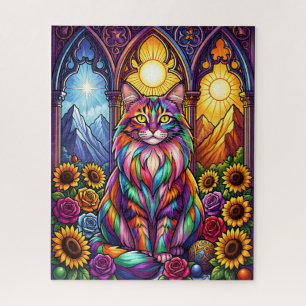 Regenbogen-Katz-Puzzle Puzzle