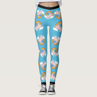 Regenbogen-Katze Leggings