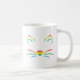 Regenbogen-Katzen-Bart-Klassiker-Tasse Tasse