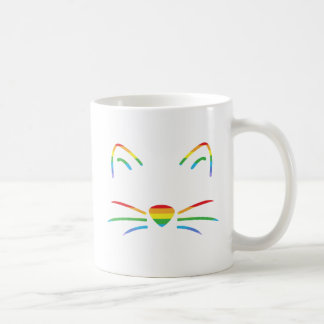 Regenbogen-Katzen-Bart-Klassiker-Tasse Tasse