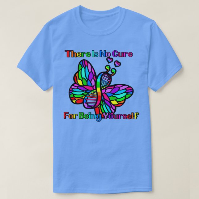 Regenbogen keine Heilung T-Shirt (Design vorne)