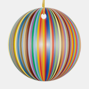 Regenbogen Keramik Ornament