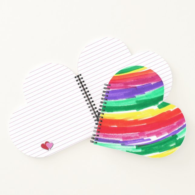 Regenbogen-Kinderkunst Notizbuch (Innenseite)