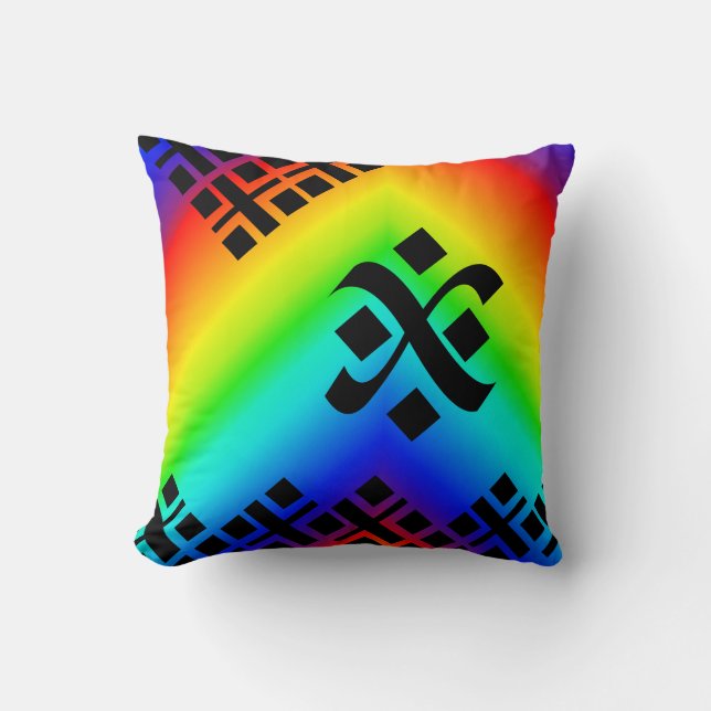 Regenbogen Kissen (Vorderseite)