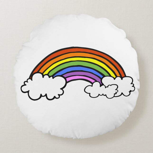 Regenbogen Kissen (Vorderseite)