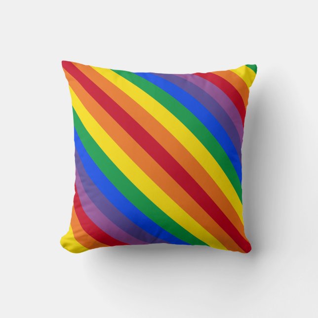 Regenbogen Kissen (Vorderseite)