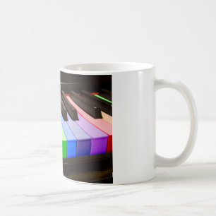Regenbogen-Klavier Tasse