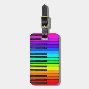 Regenbogen-Klavier-Tastatur-Gepäckanhänger Gepäckanhänger