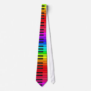 Regenbogen-Klavier-Tastatur-Krawatte Krawatte