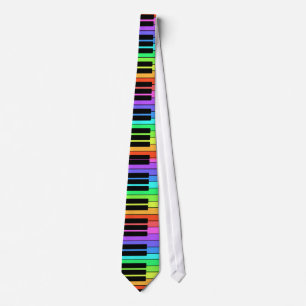 Regenbogen-Klavier-Tastatur-Krawatte Krawatte