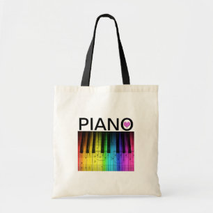 Regenbogen-Klavier-Tastatur und Anmerkungen Tragetasche