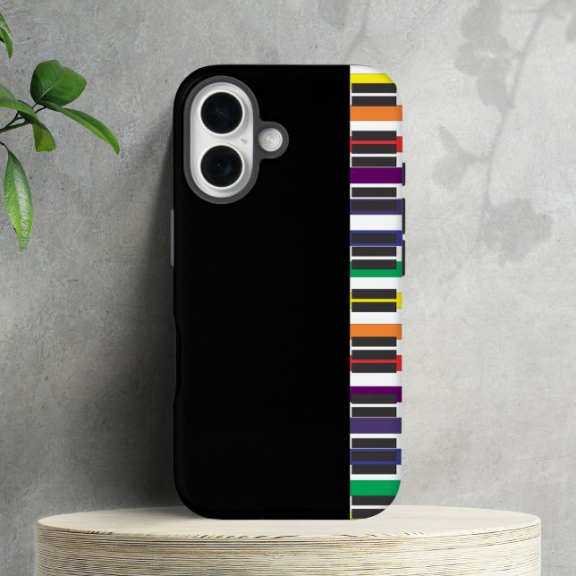Regenbogen-Klaviertasten Case-Mate iPhone Hülle (Rainbow Piano Keys Case-Mate iPhone Case)