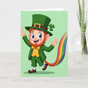 Regenbogen-Kobold-Freudenkarten Karte