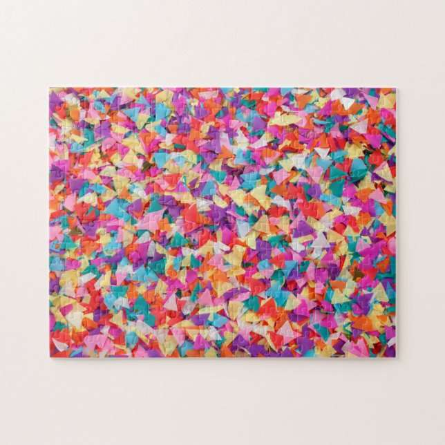 Regenbogen Konfetti  Puzzle (Horizontal)
