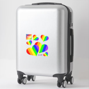Regenbogen Kontur Aufkleber