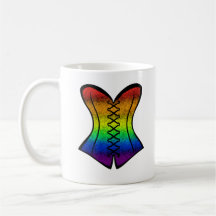 Regenbogen-Korsett-Fantasy-Tasse