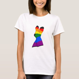Regenbogen Kreuzbein T-Shirt