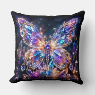 Regenbogen Kristall Schmetterling Farbiger Glanz Kissen
