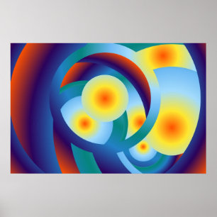 Regenbogen-Kugel-Plakat Poster