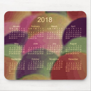 Regenbogen-Kunst-Kalender 2018 durch Janz Mousepad