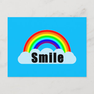 REGENBOGEN - Lächeln Postkarte